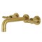 Kingston Brass KS8127ML Milano 2-Handle 8" Wall Mount Bathroom Faucet, Brushed Brass KS8127ML - alternate 1